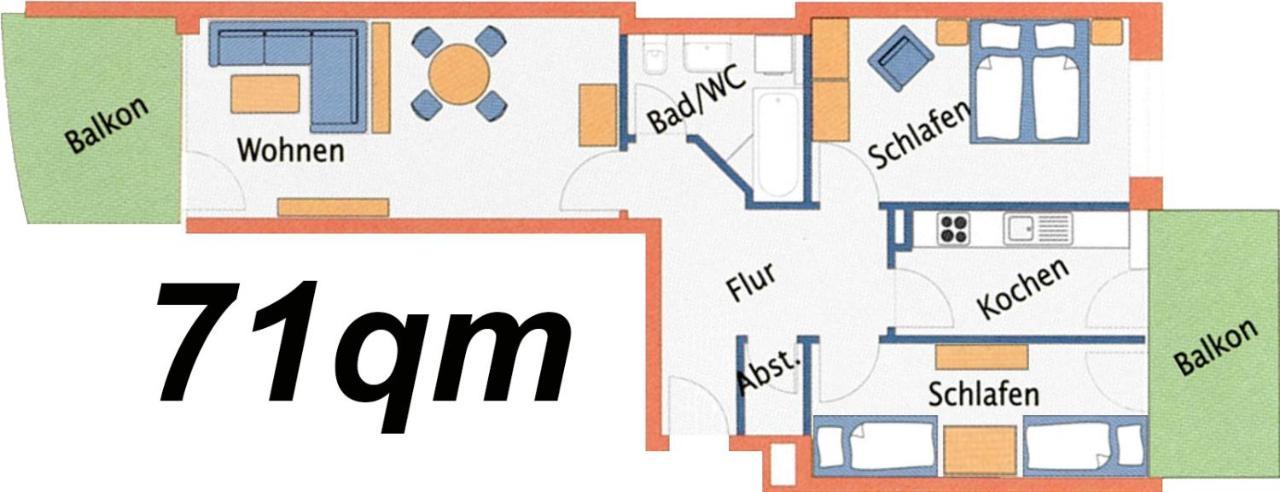 קושהאבן Ferienwohnung Nordseebrandung B3.1 מראה חיצוני תמונה